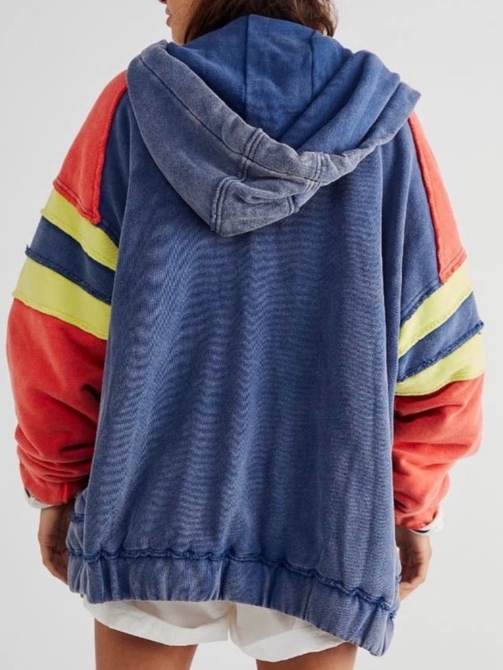 Free People We The Free Jianna Varsity Bomber Jacket large RARE - Picture 2 of 9